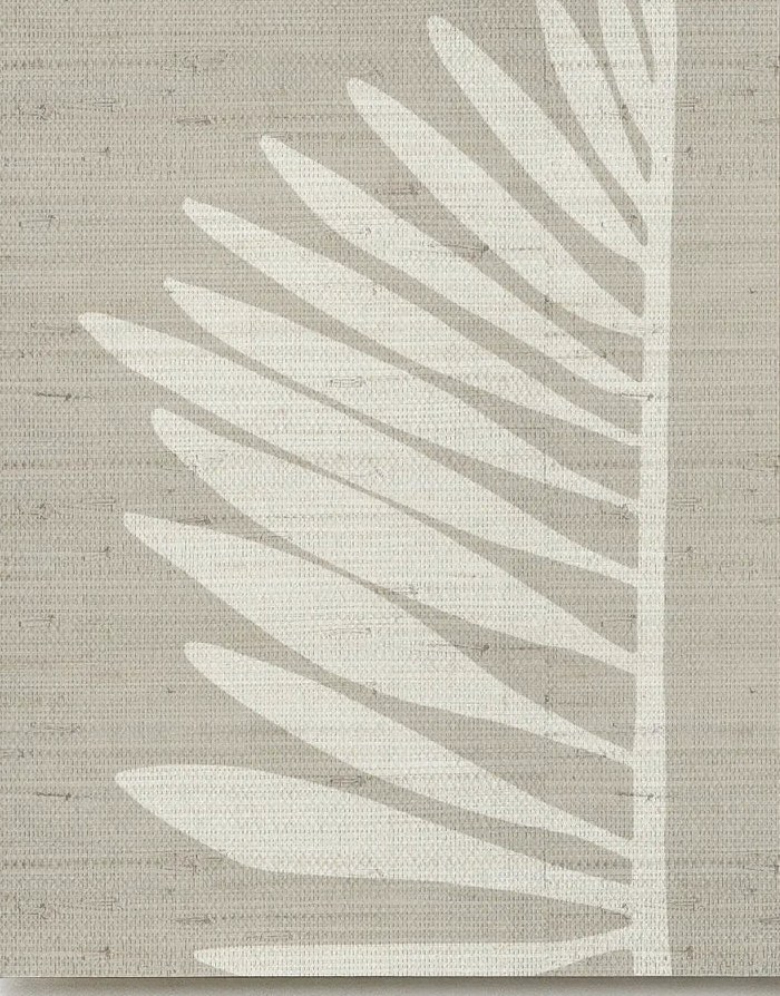 Emily Daws Palmetto Grasscloth sample in Dune.