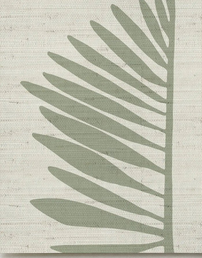Emily Daws Palmetto Grasscloth sample in Sage.